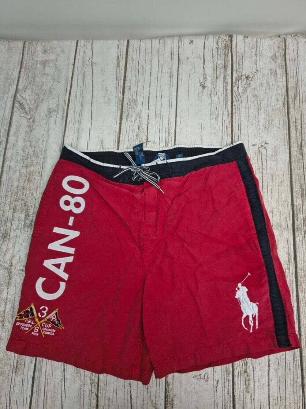 Polo Ralph Lauren Red Swim Trunks Shorts Size M